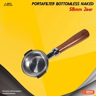 E61 Portafilter Bottomless Naked Handle coffee 58mm