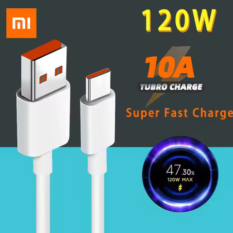 Xiaomi Usb Type C Cable Original Turbo Charger 120W Fast Charging Xiaomi Mi 14 13 12t 13t 12 11 Pro 