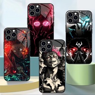 Jujutsu Kaisen Sukuna 08 Tempered Glass Phone Case For Iphone 11 12 Mini 13 14 Plus 15 16 Pro Max Co
