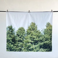 療愈系綠植樹窗簾掛布 150cm x 130cm 門簾