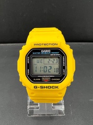 CASIO卡西歐G-SHOCK 防水200米 耐衝擊構造 (黃x潮流) DW-5600REC-9