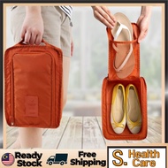 Portable Shoes Bag Sport Waterproof Shoes Pouch Travel Foldable Shoe Bag Zip Beg Kasut Travel Organi