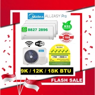 Midea R32 (WIFI) *AE PRO* System 3 Aircon  + FREE  60 Month Warranty + FREE Consultation Service + F