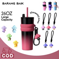 26OZ Stainless Steel Coffee Mug With Lid With Pendant Attached Vacuum Flask Hot And Cold Tumbler