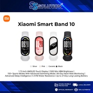 Xiaomi Smart Band 10 I 1.72'' AMOLED display I 150+ Sports modes I Up to 21days Battery life I 5ATM 