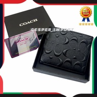 Dompet Lipat Pria COACH Kulit Asli Import