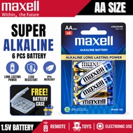 Japan Maxell 1.5V AA Alkaline Battery AA Batteries -6PCS Per Card