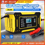 12v/24v  Car Battery Charger Car Motorcycle Charger Battery Motor Pengecas Bateri Kereta Motor Bater
