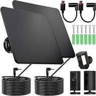 Solar Panel for Ring Camera, 2 Pack 5W Solar Ring Solar Charger Compatible with Ring Stick Up Cam Ba