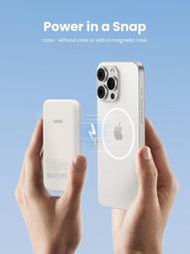 【UGREEN 綠聯 PB560磁吸行動電源5000mAh Type-C 15W 米黃色】