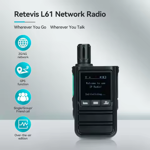 Retevis L61 4G Network Radio GPS Long Range Network Walkie Talkie USB C Charging Two Way Radio Smart