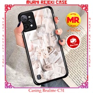 Pure Case Hp REALME C31 Casing REALME C31 New PINKYAESTHE Motif Latest Best Selling Casing Hardcase 