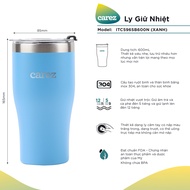 Ly Giữ Nhiệt Carez ITC596SB600N - XANH - 600ml Inox 304 Không chứa BPA - Giữ nóng đến 5 tiếng giữ lạ