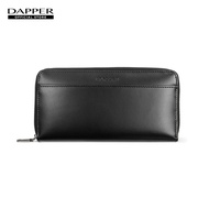 DAPPER กระเป๋าสตางค์ Verona Leather Accordion Long Wallet สีดำ