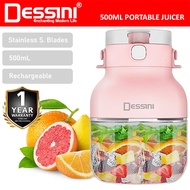 DESSINI 500mL USB Chopper Rechargeable Portable Bottle Juicer Blender  Grinder Mixer Smoothie / Peng