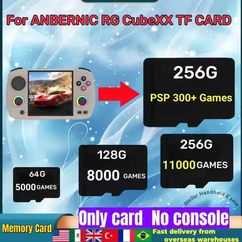 FOR ANBERNIC RG CUBEXX TF Card Handheld Retro Game Console Memory Card SD Card 256G PSP Games RGCUBE