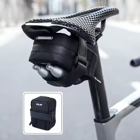 Bicycle Saddle Bag Portable Mini Waterproof Mountain Bike Gas Cylinder Rear Bag Ultralight Road Bicy
