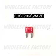 FUSE MINI WAVE WAVE125 10AMP 20AMP 25AMP (RED / YELLOW / CLEAR)