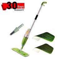 Easy Floor Cleaning Spray Mop w/ 2pcs Microfibre Cloth & Brush (WYL-09 Green)