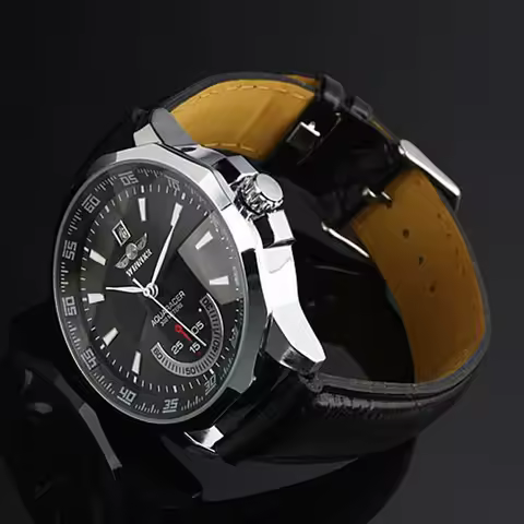 Relogio Masculino Winner Brand New Men's Automatic Mechanical Watches Leather Strap Watch Fashion Sp