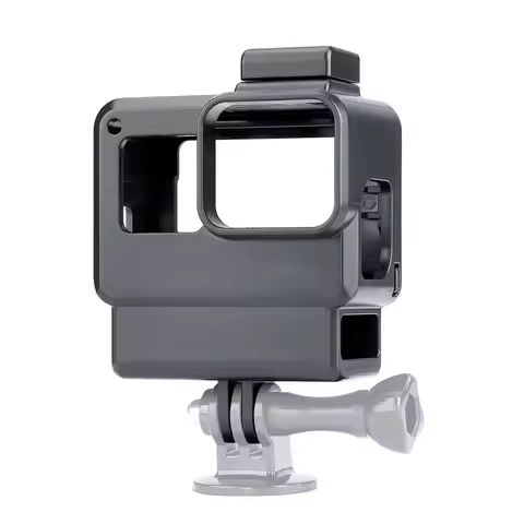 Vlog Case Action Camera Housing Shell Vlogging Cage Frame Cold Shoe Mount for GoPro Hero 7 6 5 Black