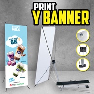 PRINT Y BANNER + STANDING / GRADUATION BANNER / COURT BANNER / BIRTHDAY BANNER / KKN BANNER / BANNER