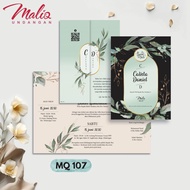 MALIQ 107 Wedding Invitation Blanks Price | Best BC Invitation Paper | Free File Setting