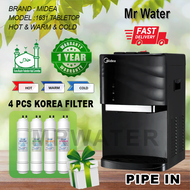 Midea Mild Alkaline Water Dispenser Hot Normal Cold Model: 1631 or 1635 With 4 Korea Water Filter