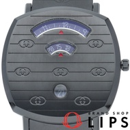 นาฬิกา Gucci Grip มือสอง รุ่น Grip 157.3/YA157429 พร้อมกล่อง ตัวเรือนสแตนเลสสตีล นาฬิกาผู้ชาย สีดำ ส