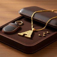 Minimalist 18K Gold-Plated Initial Necklace, 26 Letters, Trendy Women's Jewelry  Kalung Inisial 26 H