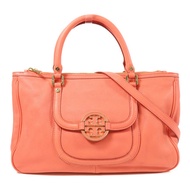 Tory Burch 牛皮皮革2 Way Bag金扣手挽肩背兩用袋