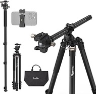 SmallRig 73" Camera Tripod, 360° Rotation Center Column Horizontal Tripod Monopod with Smartphone Holder, Carrying Bag, Weight Bag for DSLR Camera, Video Camcorder, Max Load 22lb/10kg-4288