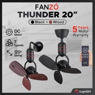 FANZÓ THUNDER 20" 7 Speeds DC Motor 3 Blades Remote Control Ceiling Fan/Wall Fan