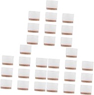 OSALADI 30 Pcs Floor Mat Transparent Chair Leveling Furniture Pads Chair Floor Protector Table Feet Sleeves Couch Riser Floor Chair Chairs Foot Pad Chair Leg Mat Table Mat