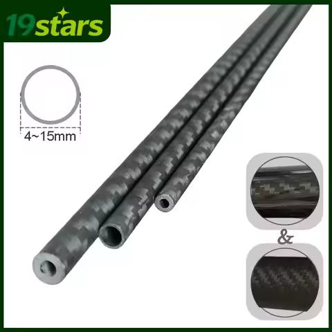 3K Full Carbon Fiber Tube Twill Matte Glossy Hard Pipe OD 4 5 6 7 8 9 10 11 12 13 14 15mm for Remote