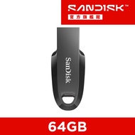 SanDisk Ultra Curve USB 3.2 CZ550 64GB Flash Drive Black, Sage Blue, Green Apple