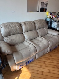 CHEERS 芝華仕 - 三座位功能性電動雙彈鉸真皮梳化