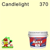 370 CANDLELIGHT ( 7 LITER ) NIPPON PAINT ( SUPER MATEX 7L ) EMULSION PAINT / CAT DALAM RUMAH / INTER