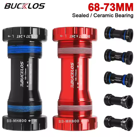 BUCKLOS 24mm Bike Bottom Bracket Threaded BSA BB68/73 Bicycle BB MTB Road Bottom Bracket Sealed/Cera