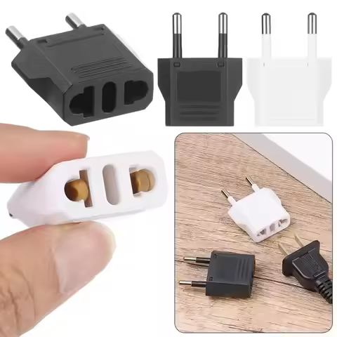 1-6pcs EU Plug Adapter CN AU JP Us To EU Plug Adaptor Travel Adapter Electric KR Euro Plug Converter