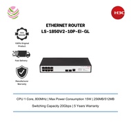 H3C S1850V2-10P-EI L2 ETHERNET SWITCH - 8GE, 2SFP, AC