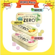[LOTTE] Zero Sugar Lemon Mint Candy 28g / Lemon Mint Candy 28g / Peach Mint Candy 28g / Pepper Mint 