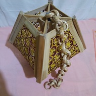 Wall Lamp Shade Bamboo Woven Hanging Lamp Shade