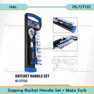 Shock Wrench Set HNL PREMIERE Wrench 72T 72 Teeth 1/4, 1/2 Inch Ratchet