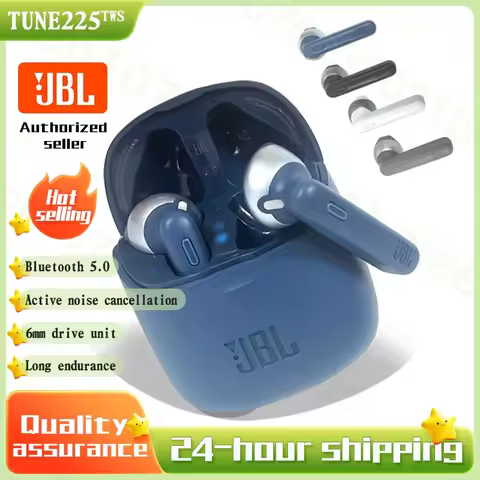 Original JBL TUNE 225TWS Wireless Bluetooth Earphones Waterproof Stereo Earbuds Bass Sound Headphone