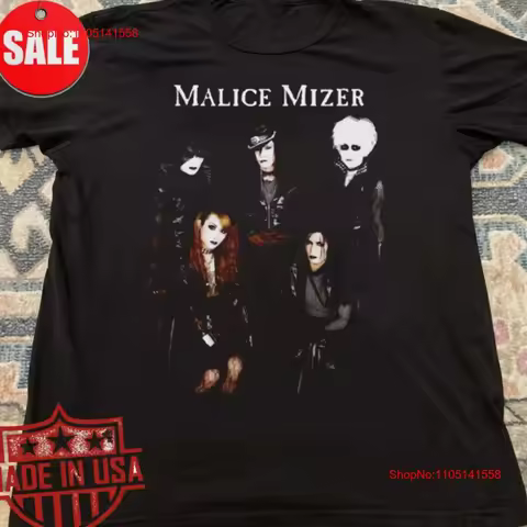 New Malice Mizer Visual Kei For Fans ALL COLOR T Shirt 1LU197 S 5XL vintage Washed Stretched fashion