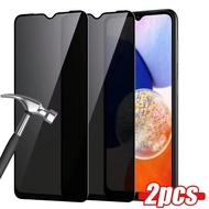 2PCS Anti Spy Privacy Black Edge Tempered Glass Film For Samsung Galaxy F15 F14 F12 F07 F06 F05 F04 