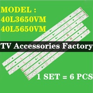 TOSHIBA 40L3650VM 40L5650VM LED BACKLIGHT BARU / READY STOCK 40L3650 40L5650