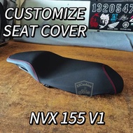 COVER SEAT YAMAHA NVX 155 V1 V2 SARUNG KUSYEN NVX 155 V1 V2 SARUNG NVX V2 ACCESSORIES AKSESORI SEAT