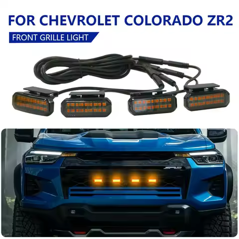 FOR CHEVROLET COLORADO ZR2 Led Car Front Grille Lighting Universal Daytime Running Light Grid Warnin